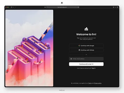 FM DailyUI • Sign up daily ui daily ui 01 figma design fm register page sign up ui ux web design