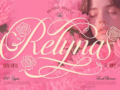 Relyna beauty font branding custom font decorative font fashion font feminine font floral font font font design font style free font logo type luxury font modern packaging romantic font script font valentine font wedding font wedding invitation