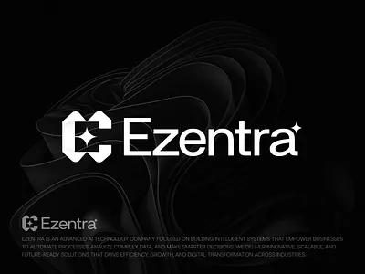 Ezantra - AI Based Company ai ai logo artificial inteligance brand identity branding e logo fintech icon identity logo logo creation logo design logo designer logodesign logos logotype startup tech technology typography
