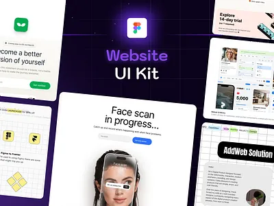 NovaWeb – Website UI Kit for Modern Web Experiences 🌐✨ designsystem landingpage saasdesign uidesign uxdesign websiteui