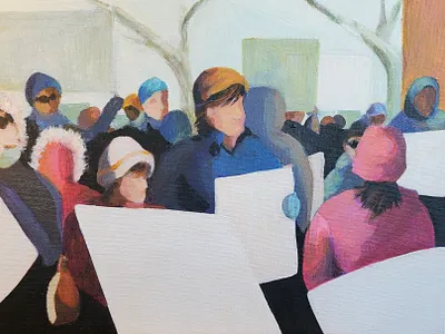 January, a new painting 02.12.26 branding design graphic design illustration impressionism logo painting video
