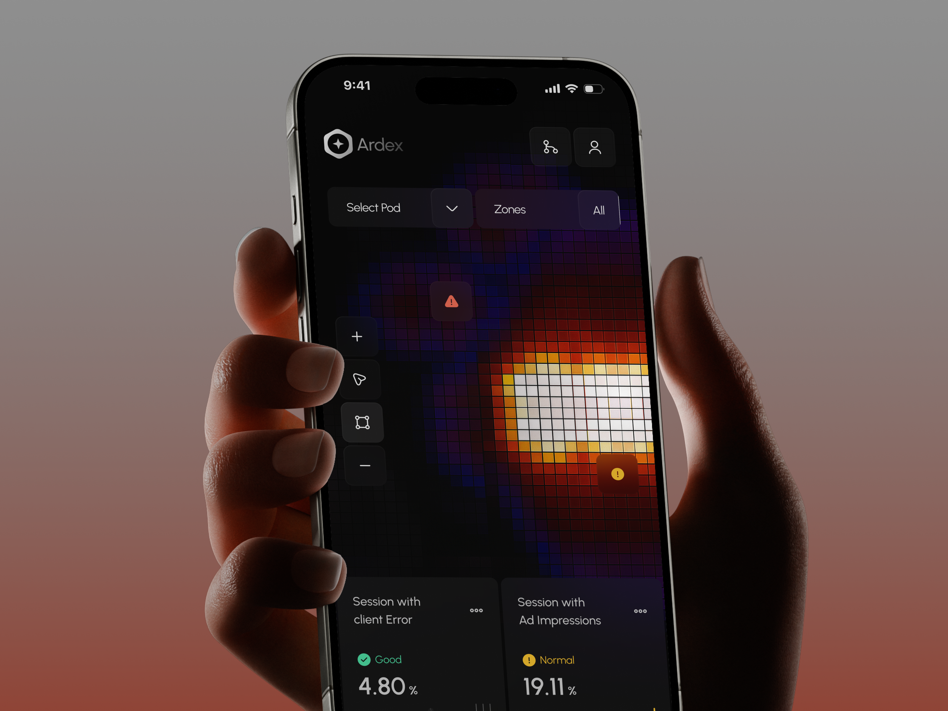 Ardex DevOps SaaS — API Monitoring Mobile App ai analytics app b2b business crm dashboard data visualization design devops interface mobile mobile design platform real time analytics saas software system ui ux