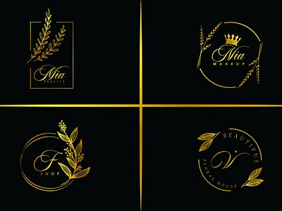 Aesthetic Logo for Brand Identity aesthetic best logo brand identity brand logo brand logo identity branding buy logo emblem gold gold logo graphic design logo logo maker monogram personal branding seller logo visual branding