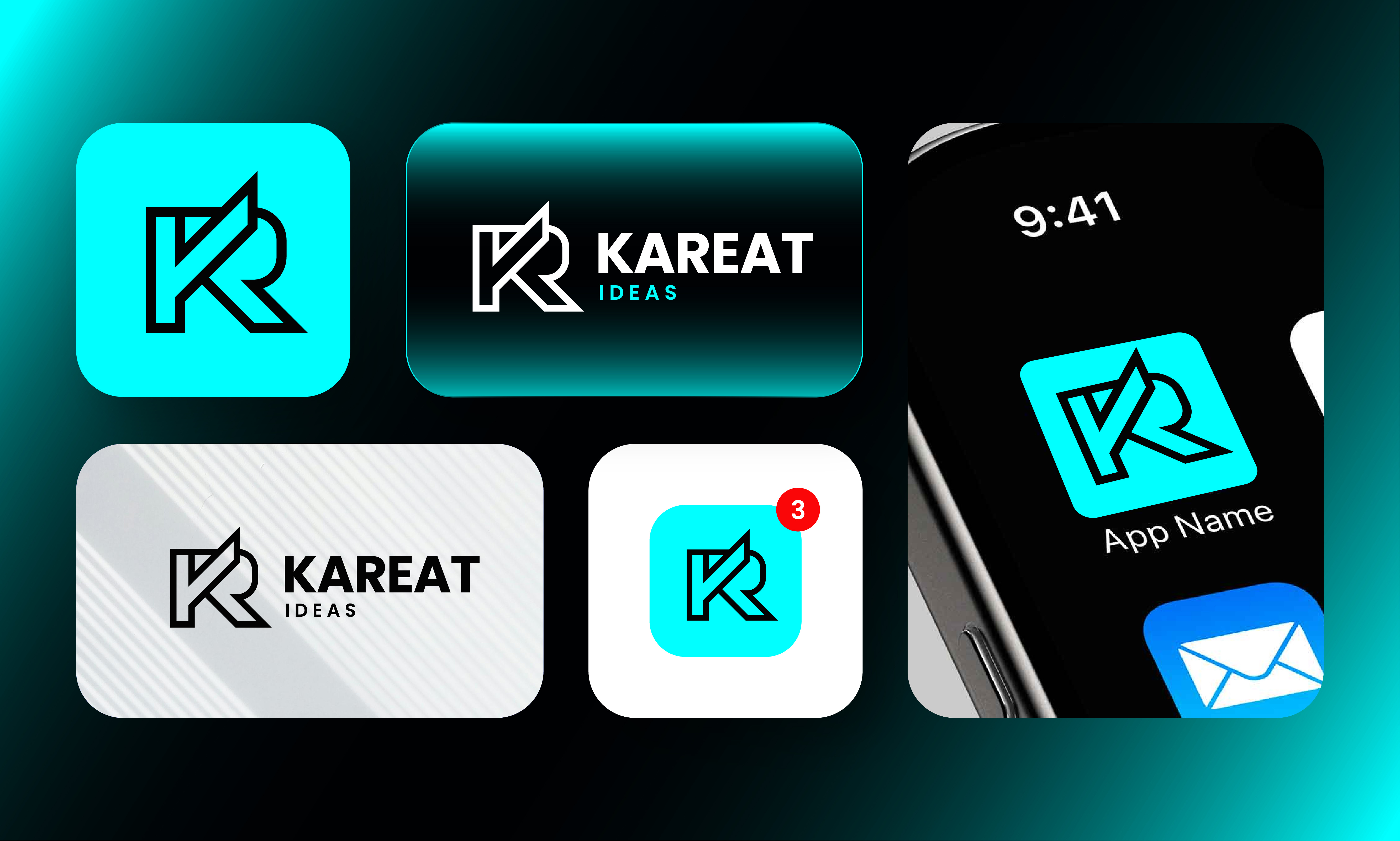 Monogram Logo (Unused Logo) initial letter logo kr logo logo logo design monogram logo