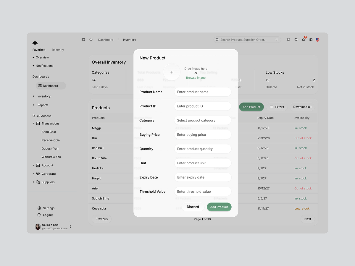 Inventory Management SaaS Dashboard 📊 Image 4