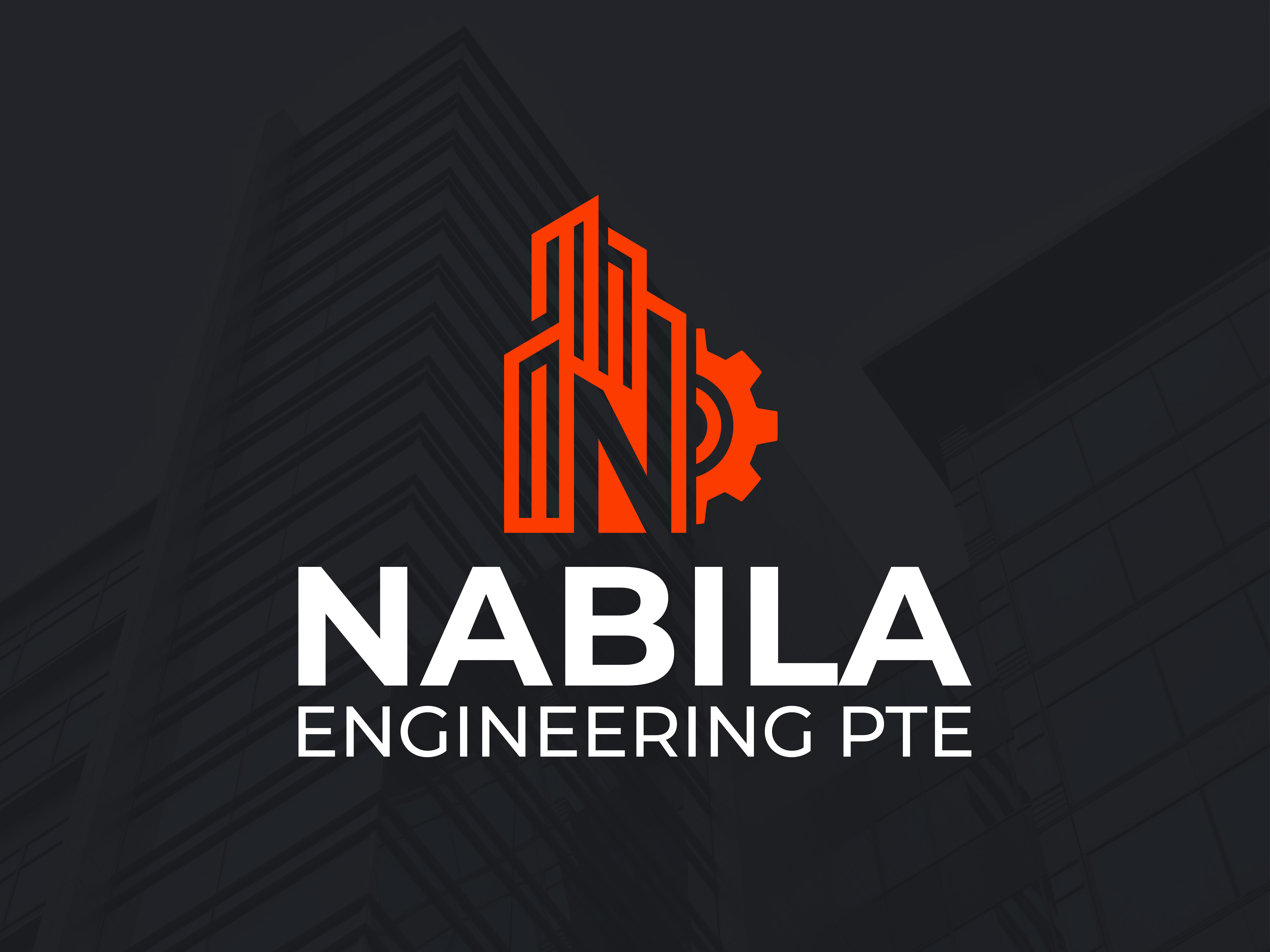 NABILA ENGINEERING PTE. Corporate Logo | Construction & Engineer building company business branding construction contractor corporate identity electrical engineering engineering general construction industrial branding industrial logo logo design mechanical engineering
