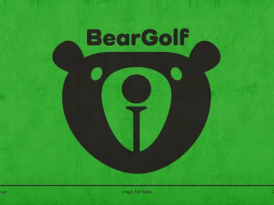 Bear Golf Logo. animal logo bear bear golf bear golf logo bear logo dual meaning logo golf golf ball golf bear golf bear logo golf championship golf channel golf club golf community golf course golf logo logo negative space logo sailcupdesign simple logo
