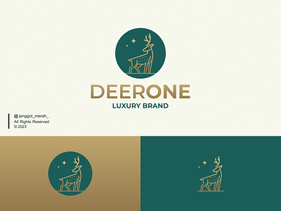 DeerOne Logo Design animal awesome branding deer design hart icon inspirations line art logo luxury mark moose nature stag star stars symbol vector wild