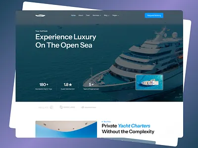 Modern Private Yacht Charter Website Design & Development design framer framer website luxury website modern design modern website modern yacht modern yacht website simple webste ui web app design webflow webflow design webflow website website design wordpress wordpress design wordpress website yacht yacht website