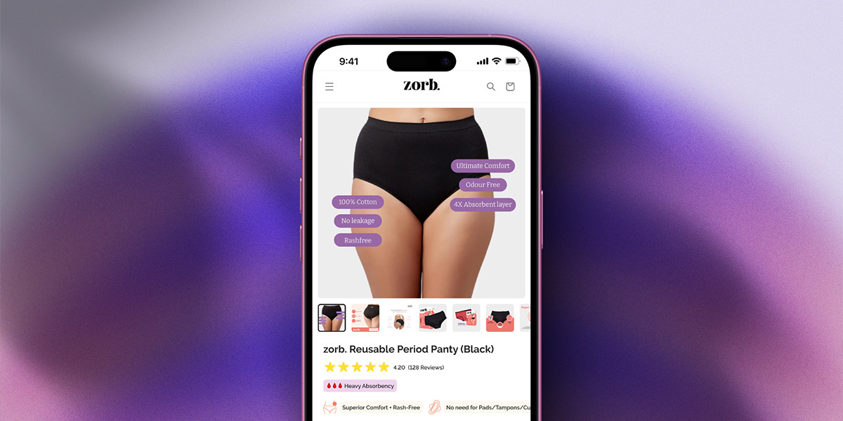 Landing Page Redesign for a Menstrual Care Brand! app design appdesign branding figma framer graphic design landing page logo packaging design ui ux web design website design