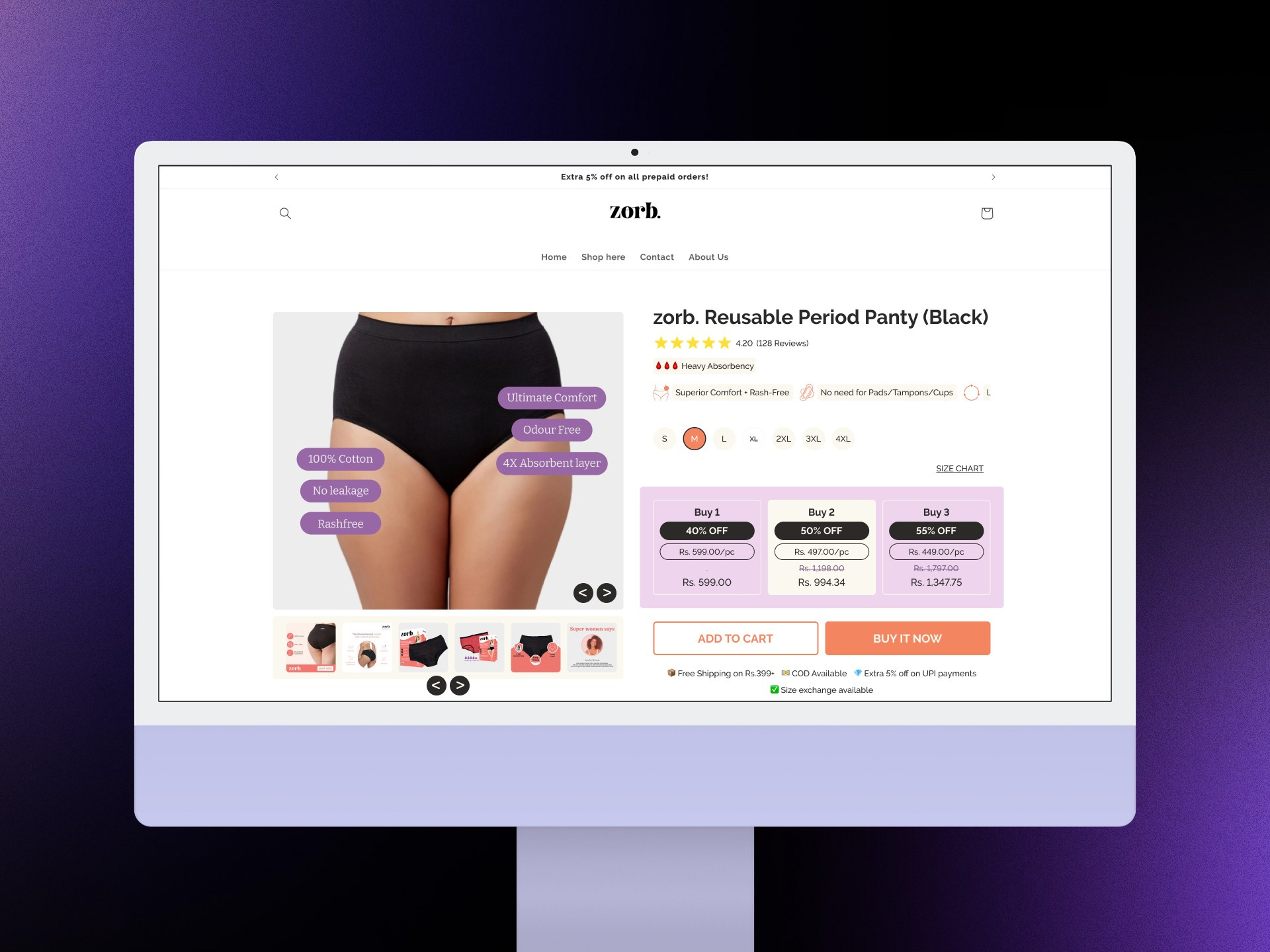 Example of Landing Page Design