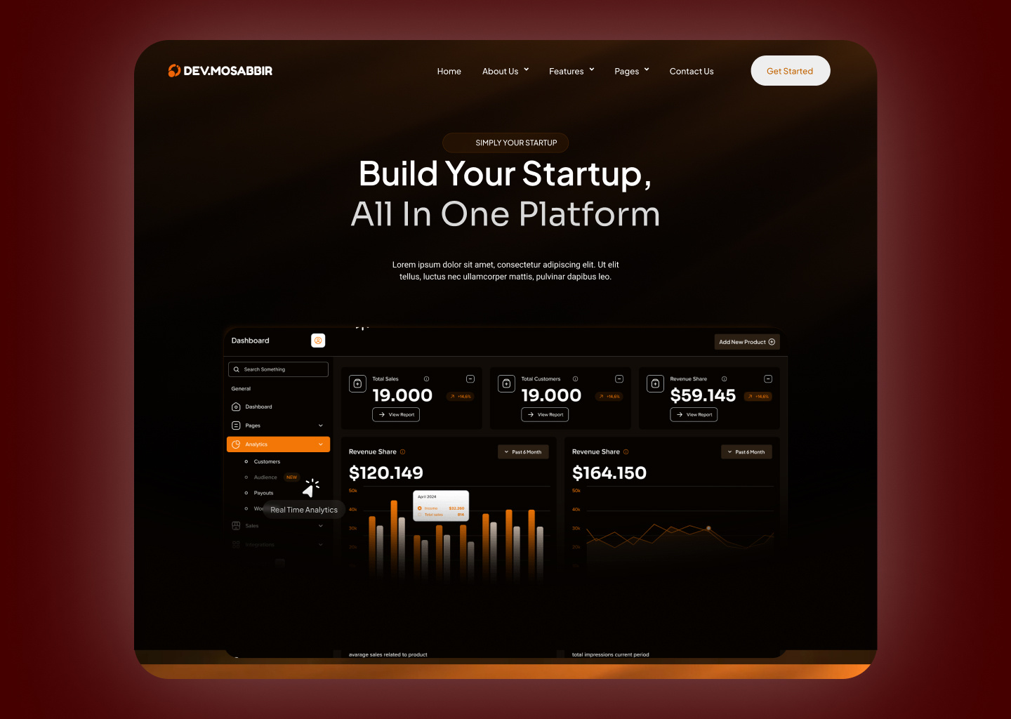 Example of Modern Saa S & Startup Website Collection