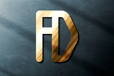 AD or FD Logo 3d ad logo branding business logo design fd logo graphic design icon illustration logo logo desing ui unique design