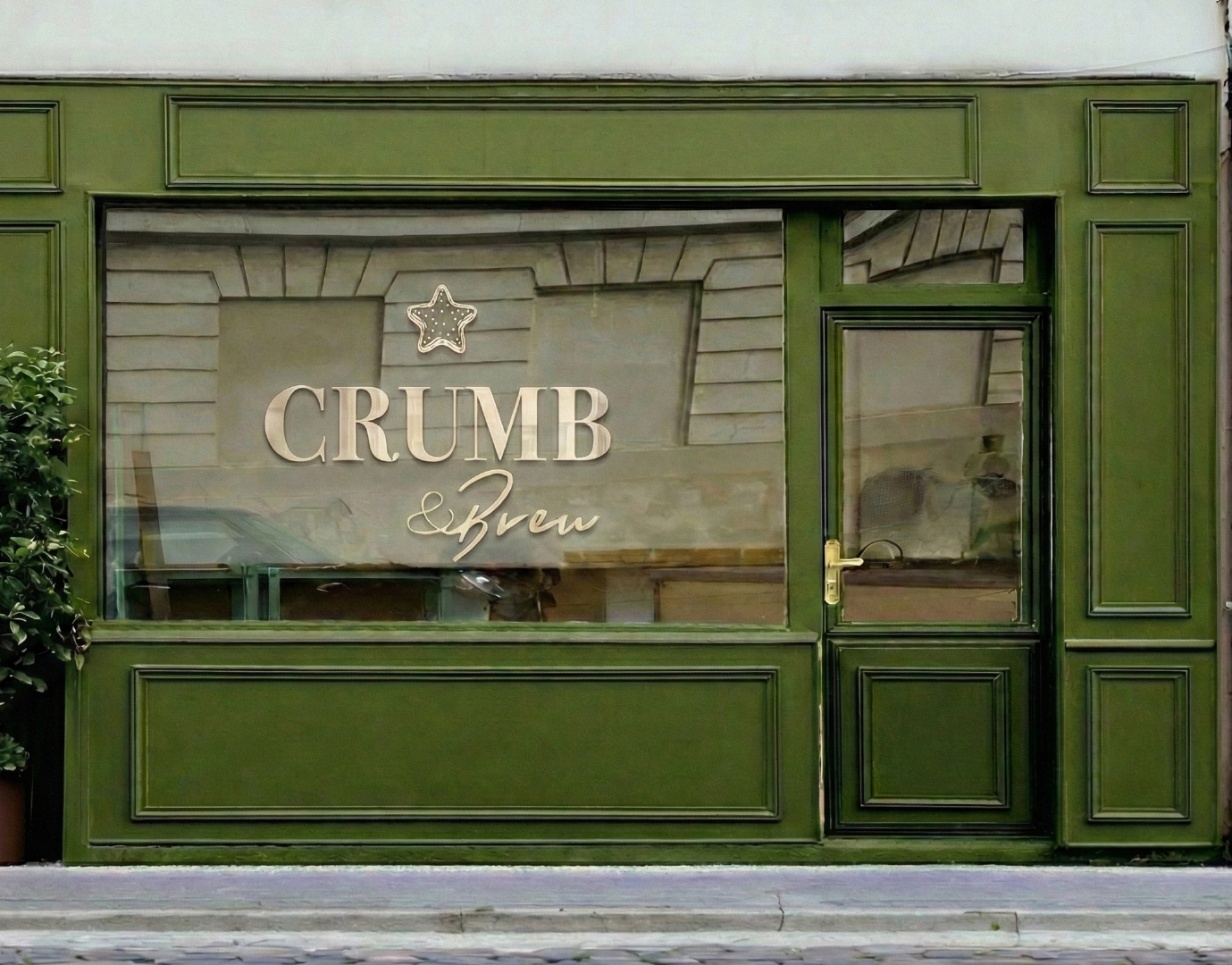 Crumb & Brew — Cozy Café Brand Identity branding graphic design logo