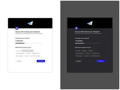 Email Marketing Onboarding — Mailchimp Inspired (Light & Dark) agency dashboard email mail mailchimp marketing onboarding ui webapp