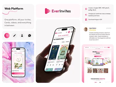 EverInvites — Web Platform desktop figma ui ux webdesign