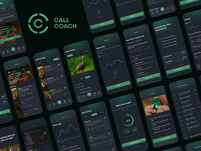 Call Coach — Mobile Training App for Hunters app branding design figma logo mobile ui ux
