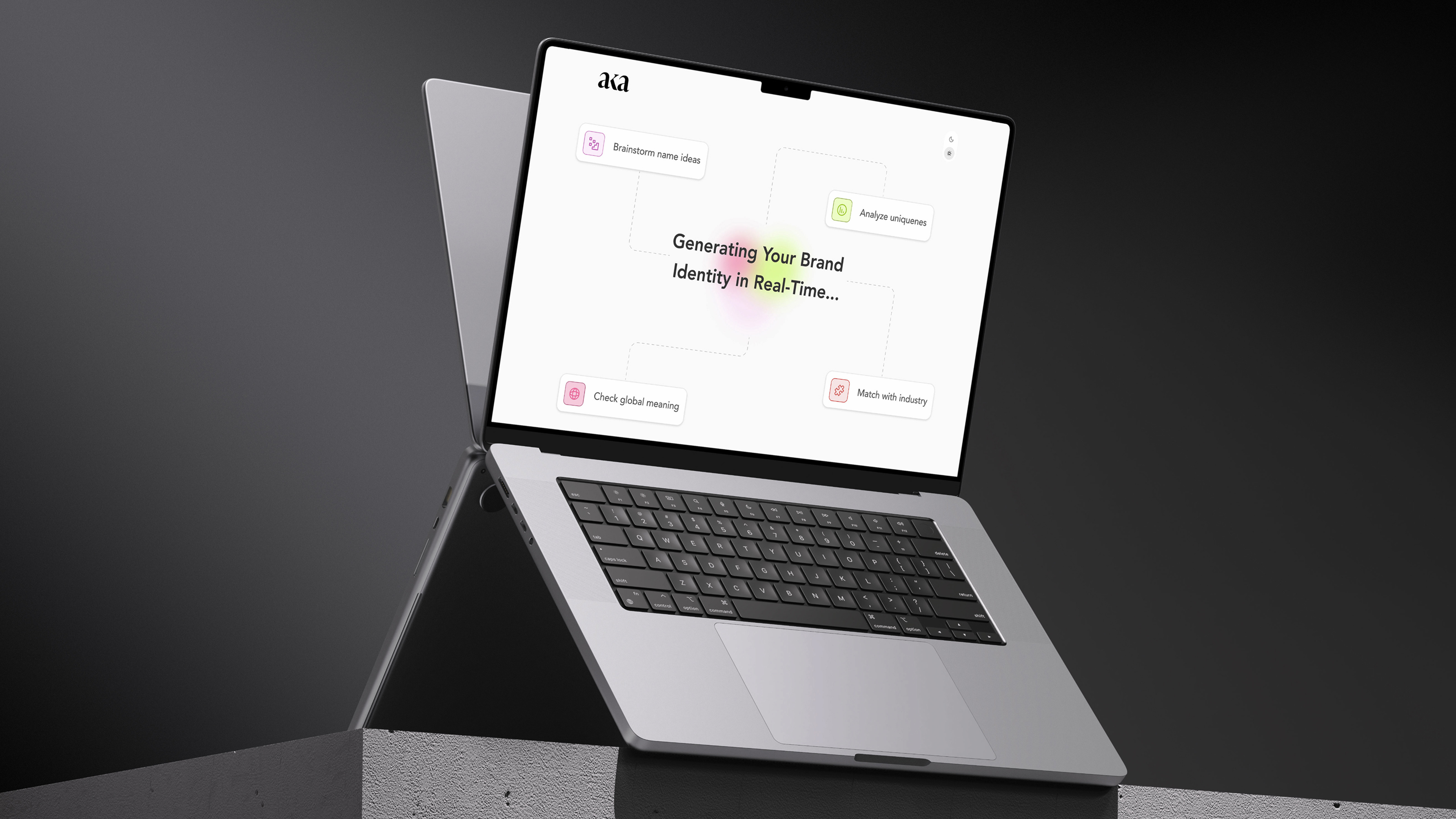 AKA - AI Naming Generator Product Design app design product product design saas ui ux ux design web app