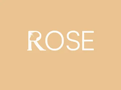 Rose logo design branding design graphic design lettermark logo vector wordmark