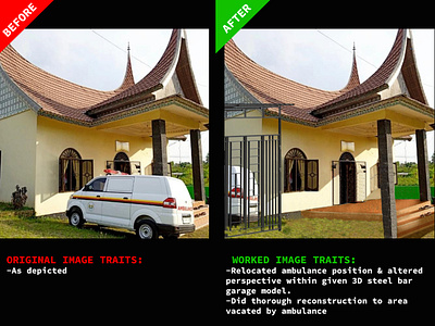 Ambulance Relocation clone stamping illustration photo compositing photo editing photo restoration remove background