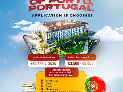 Social media post (study abroad) flyer graphic design