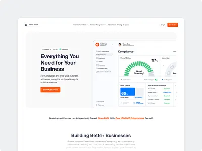 Bizee Website bizee branding clean design digital illustration landing logo minimal page ui website www