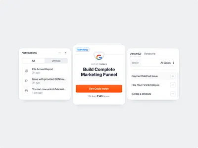 Bizee UI Elements 3d assets branding clean design digital elements graphic design illustration logo minimal ui website