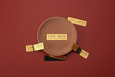 vine arts gold vinyl plastics stickers canada branding customstickers design sticker