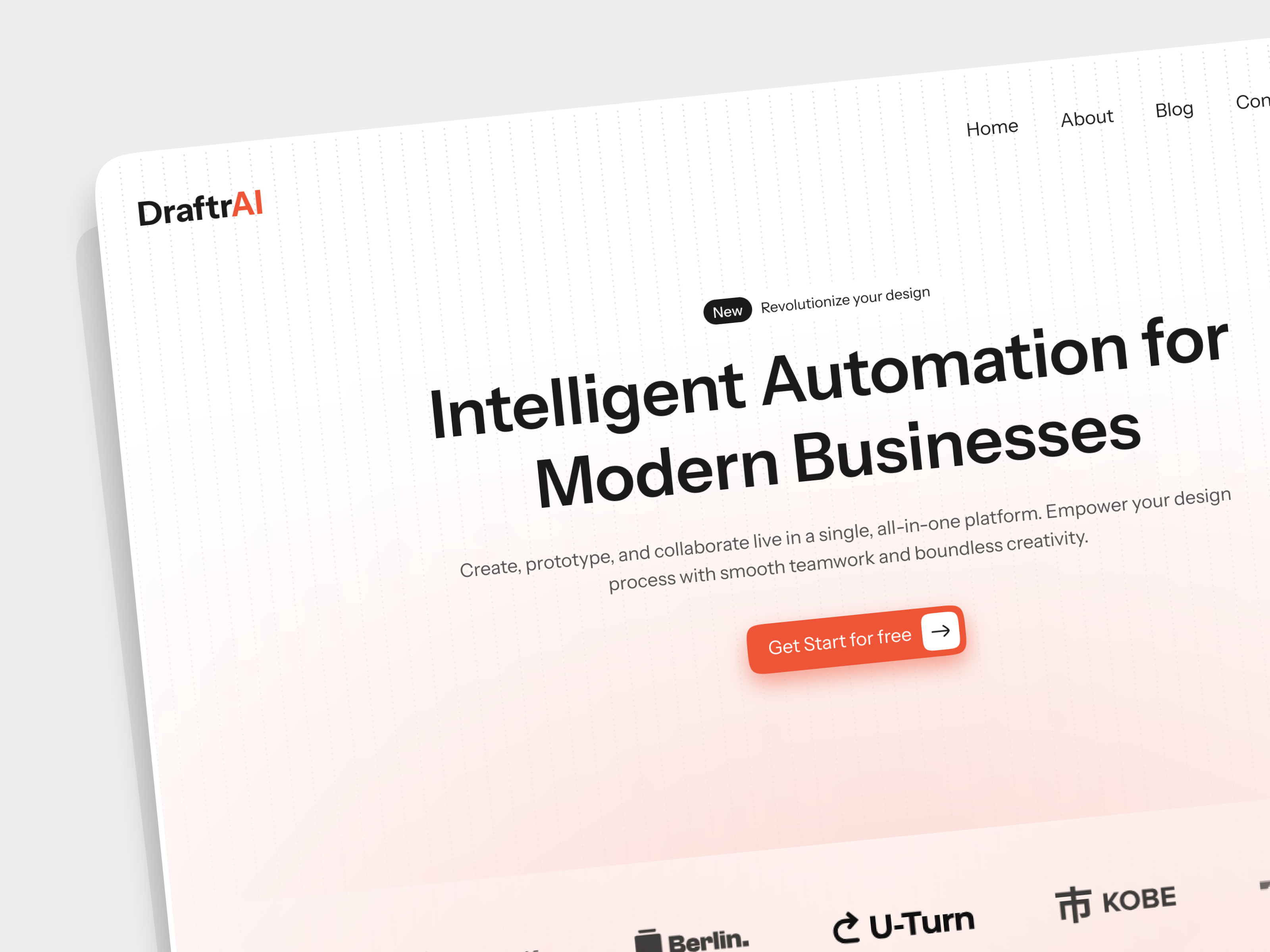 DraftrAI - AI Website Design ai design ai landing page clean framer gradient minimal saas saas website ui web design web designer webflow website designer