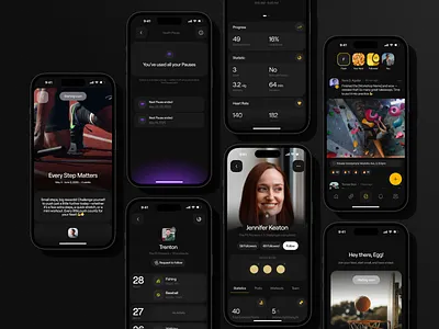 Case Study: Mobile Design & Logo & Brand Identity for NestEgg b2b brand identity branding dashboard design design studio fitness fitness app fitness platform fitness product interaction logo product design saas ui user experience ux wellness welness product