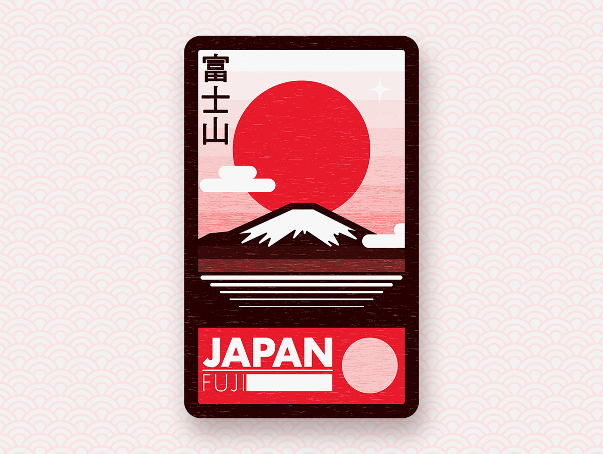 Japan Fragments 🇯🇵 adobe adobeillustrator card fibonacci illustration illustrator japan japanese style vector