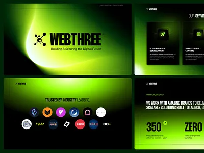 Webthree clean minimalistic pitchdeck presentation
