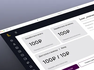 The Liknot dashboard design menu ui ux web design webdesign