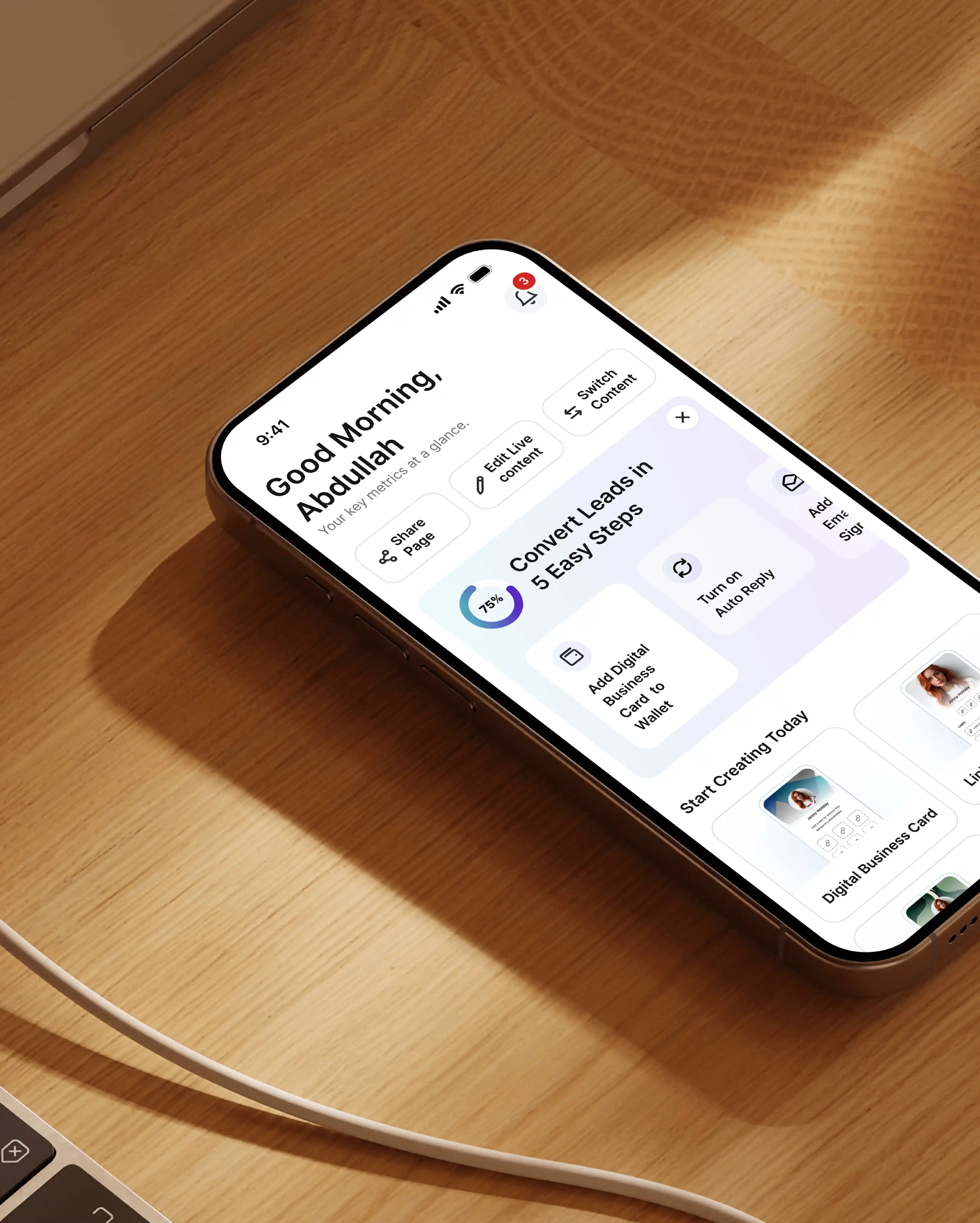 Mobile dashboard design. V1CE Client Conversion Platform basov branding business client conversion client conversion platform dashboard digital business card ios mobile app mobile app design mobile design networks nfc business cards product design share info share your info ui user friendly user interface v1ce