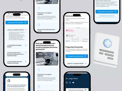 Dentist's website branding design logo menu ui ux uxui web design webdesign