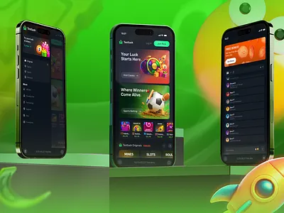 Mobile App for Casino Platform app app design bet betting betting app casino casino app casino app design casino mobile app crypto crypto casino gambling game interface gamling app design jackpot lottery mobile app online casino slots