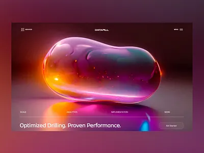 Datapill Web Ui Landing Shot ai analayis branding data design graphic design hero banner illustration landing page photography ui ui design ux ux design web design website banner