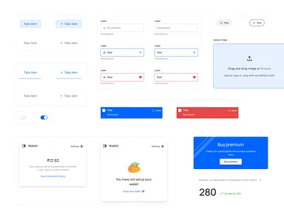 Components app design design ui ui design uiux ux design