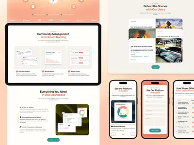Website design for SaaS Gaming Platform ai b2b figma framer landing page redesign responsive design saas startup ui ux webdesign webflow website website design wordpress