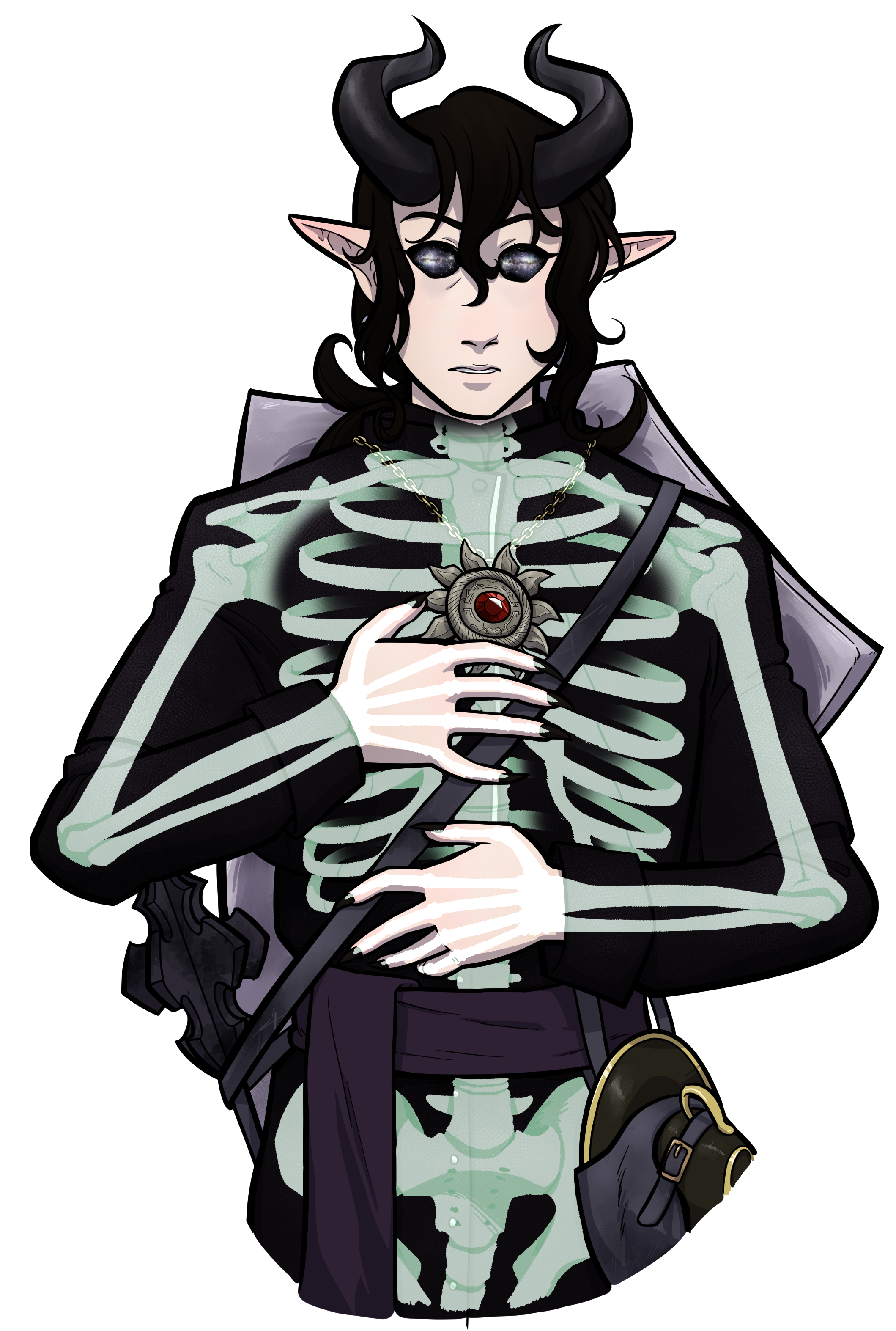 Dark Mirror Reflections - D&D Art character character design dd digital fantasy horror illustration