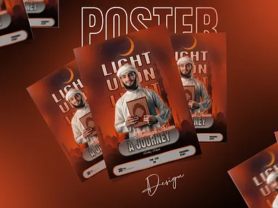 Light Upon Light – Islamic Event Poster ✨ branding creative event poster flyer graphic design islamic design modern poster print typography