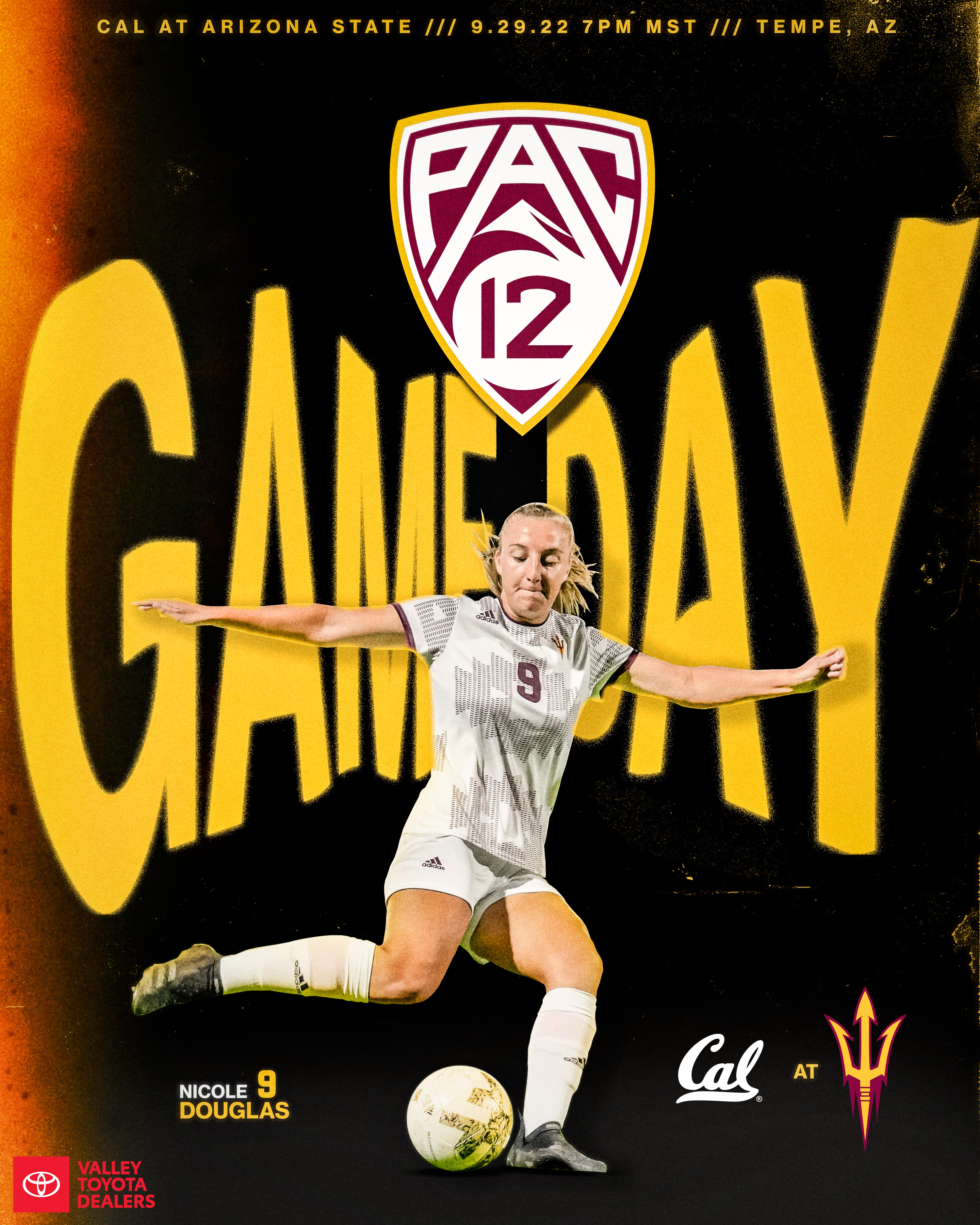 ASU Soccer Gameday Graphic 2d art baseball branding digitalart graphic design illustration instagram marketing photoshop posterdesign social media sports sports graphic