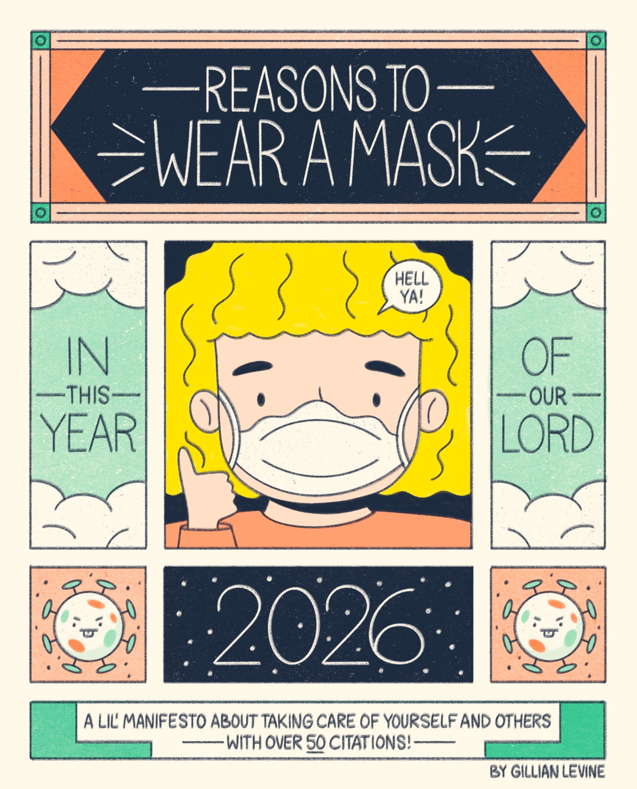 Reasons to Wear a Mask in 2026 comic comics covid cute diy health healthcare illustration infographic mask masking narrative public health storytelling zine