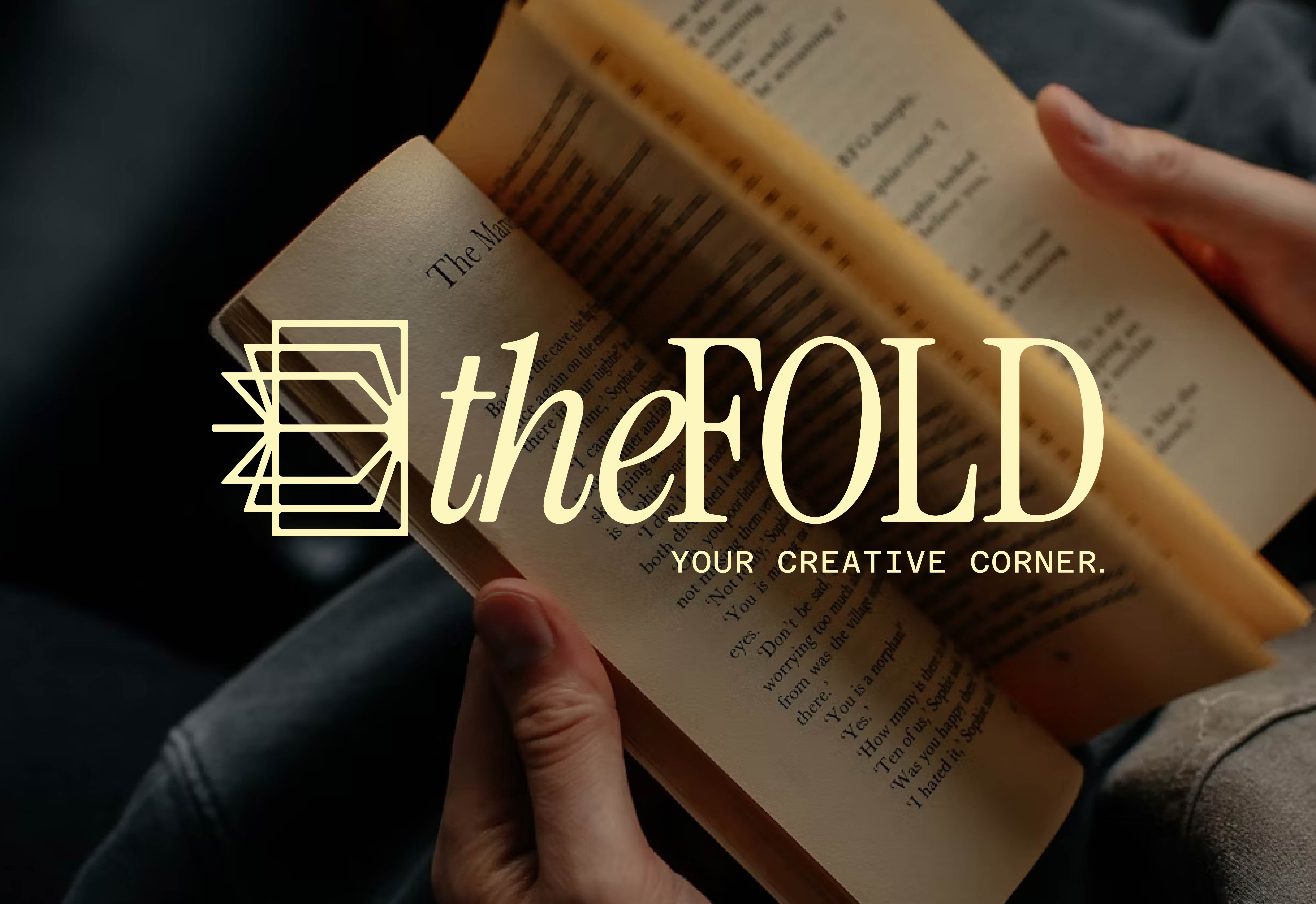 The Fold - Creative hub & Bookstore branding