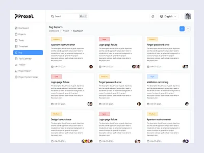 Issue Management System - Bug Tracking bug bug reports bug tracking dashboard erp issue management issuetracking product project management project tracking saas saas design task management to do tracking web workflow automation
