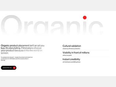 Website Redesign for Product Placement in Film branding corporate website design design site designsite graphic design landing page motion graphics ui ux ui web design