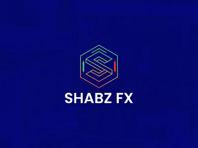 Shabz FX , Forex trade logo app logo brand design branding clean company logo exchange finance logo forex geometric gradient investment logo logodesign minimal modern s letter stock market trading