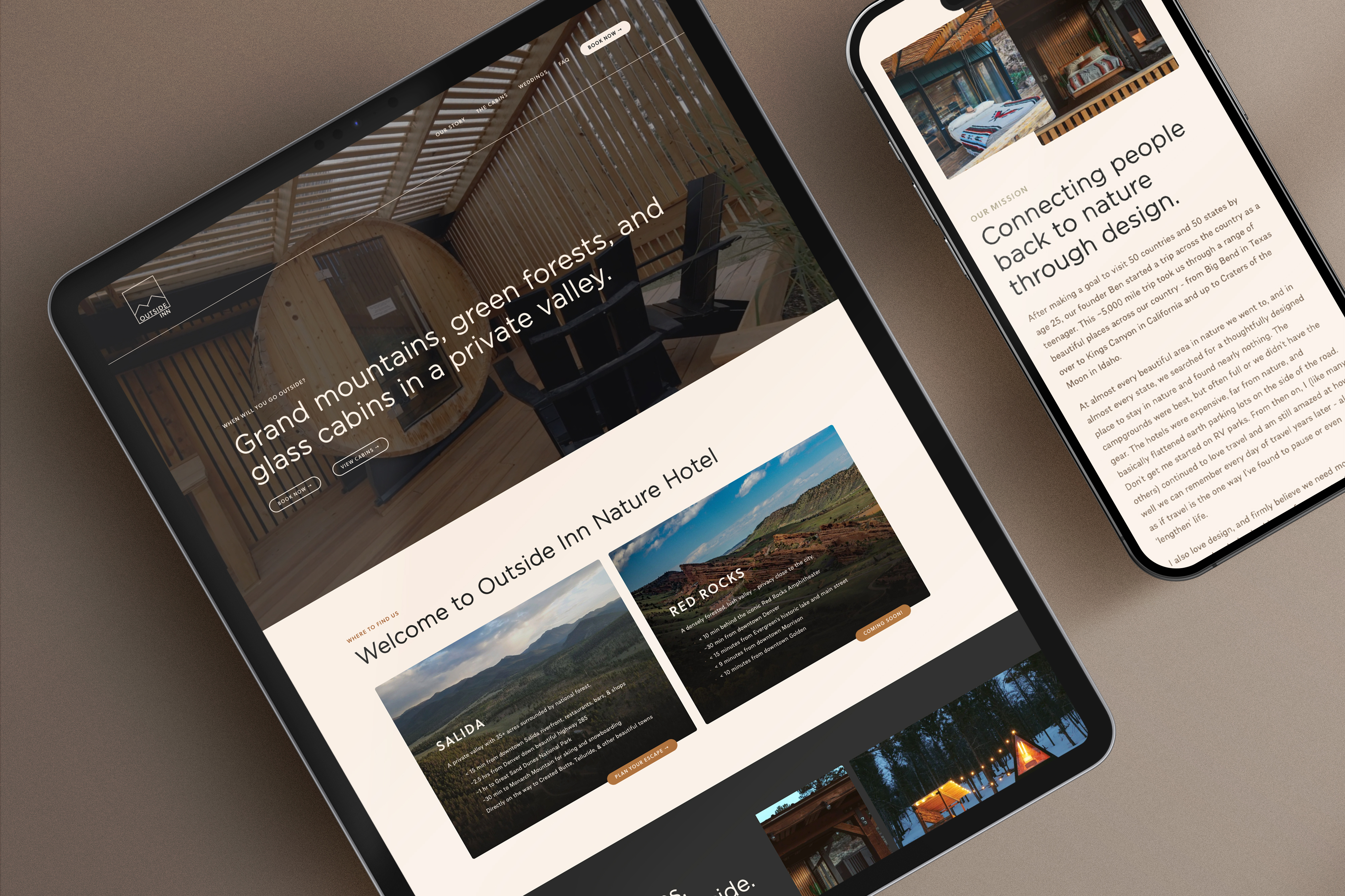 Outside Inn / Website Design