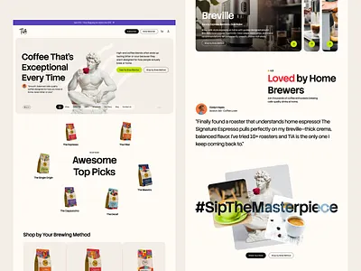 Store app b2b clean coffee design ecommerce flat layout product shop store ui ux web