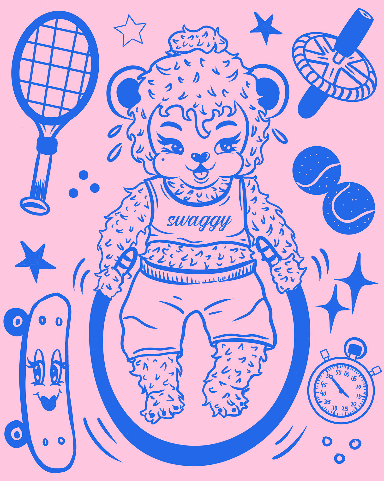 Mascot Pattern Design - Pink and blue brand branding cartoon artist cartoon pattern character character design creative pattern digital illustration editorial illustration illustration mascot mascot brand mascot design pattern